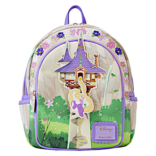 Loungefly Tangled Rapunzel Swinging From Tower Mini Backpack