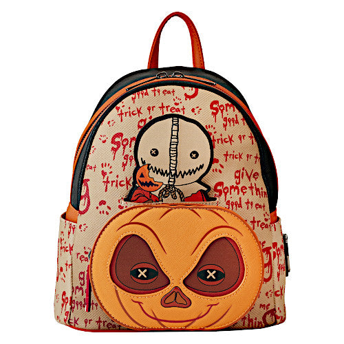 Loungefly Trick 'R Treat Sam Pumpkin Mini Backpack