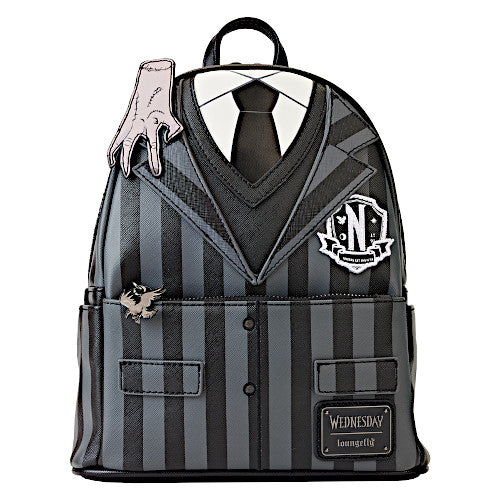 EXCLUSIVE DROP: Loungefly Wednesday Addams Nevermore Cosplay Mini Backpack - 9/13/23
