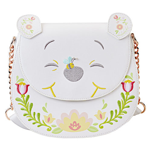 Loungefly Winnie The Pooh Folk Floral Cosplay Crossbody Bag