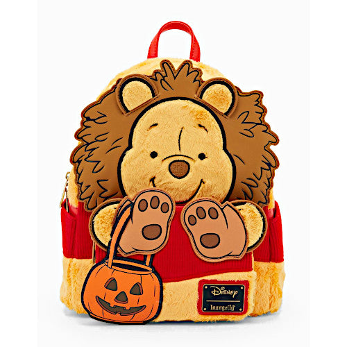 Loungefly Halloween Winnie The Pooh Lion Costume Plush Cosplay Mini Backpack