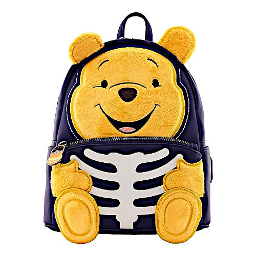EXCLUSIVE DROP: Loungefly Winnie The Pooh Skeleton Plush Cosplay Halloween Mini Backpack - 8/4/23