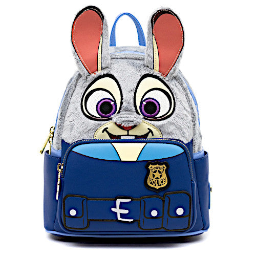EXCLUSIVE DROP: Loungefly Zootopia Officer Judy Hopps Plush Cosplay Mini Backpack - 5/12/23