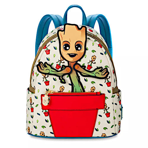 EXCLUSIVE DROP: Loungefly Baby Groot With Movable Arms Mini Backpack ...