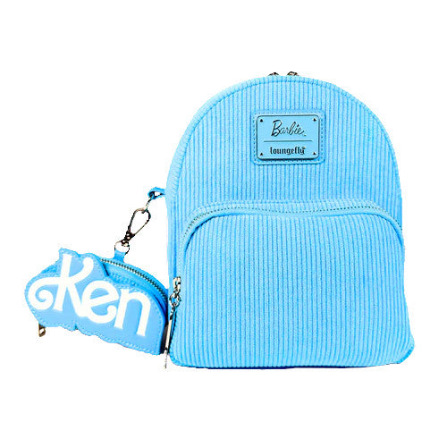 EXCLUSIVE DROP: Loungefly Barbie Corduroy Convertible Mini Backpack Crossbody Bag With Ken Coin Pouch - 9/30/25