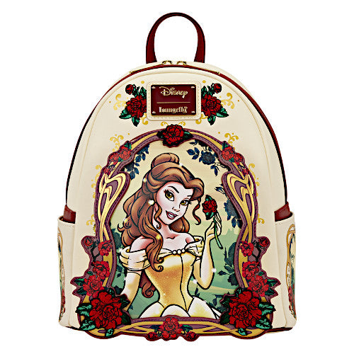 EXCLUSIVE DROP: Loungefly Beauty And The Beast Belle Floral Mini Backpack