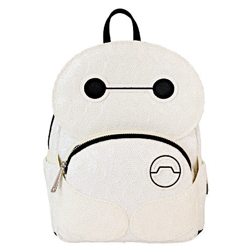 EXCLUSIVE DROP: Loungefly D23 2024 Big Hero 6 Baymax Sequin Cosplay Mini Backpack