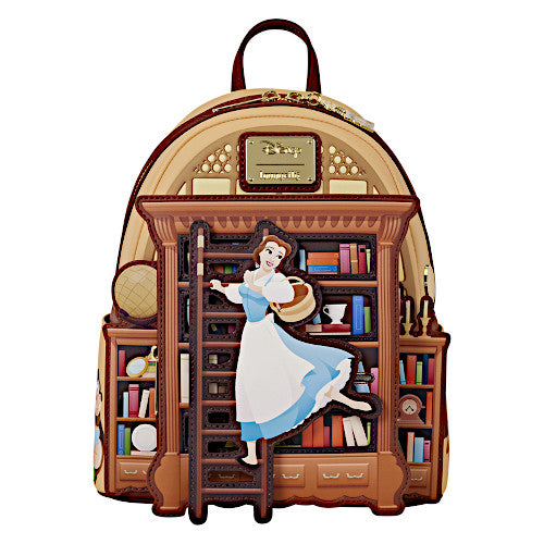 EXCLUSIVE DROP: Loungefly D23 2026 Beauty And The Beast Belle Book Shop Mini Backpack - 8/14/26