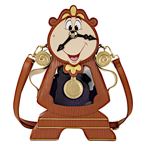 EXCLUSIVE DROP: Loungefly D23 2026 Beauty And The Beast Cogsworth Figural Crossbody Bag - 8/14/26