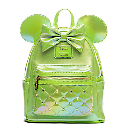 EXCLUSIVE DROP: Loungefly Disney Minnie Mouse Classic Series Emerald Iridescent Mini Backpack - 7/2/25