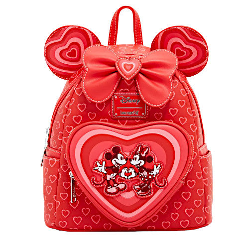 EXCLUSIVE RESTOCK: Loungefly Disney Minnie Mouse Hearts Ears Mini Backpack - 6/28/24