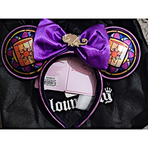 Loungefly Disney Prinsessa Stained Glass Crossbody Laukku Vaaleanpunaisena
