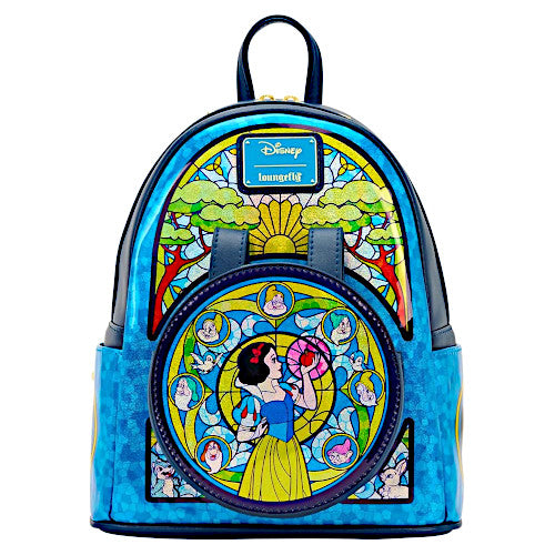 EXCLUSIVE DROP: Loungefly Disney Princess Stained Glass Collection Snow White Mini Backpack With Ear Attachment - 9/10/25