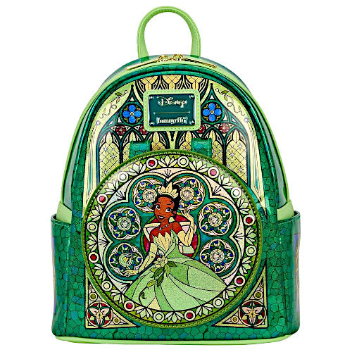 EXCLUSIVE DROP: Loungefly Disney Princess Stained Glass Collection Tiana Mini Backpack With Ear Attachment - 7/17/25