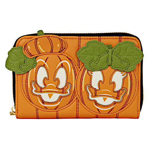 EXCLUSIVE DROP: Loungefly Halloween Donald & Daisy Duck Jack-o'-Lantern Wallet - 8/1/25