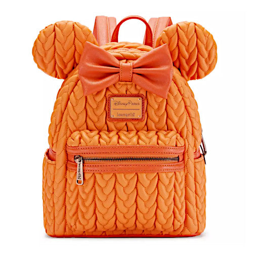 a orange mini backpacks EXCLUSIVE DROP: Loungefly Disney Parks Halloween Pumpkin Spice Minnie Mouse Backpack Couleur:Brun CA150 Cute Backpacks Does Target lasting product