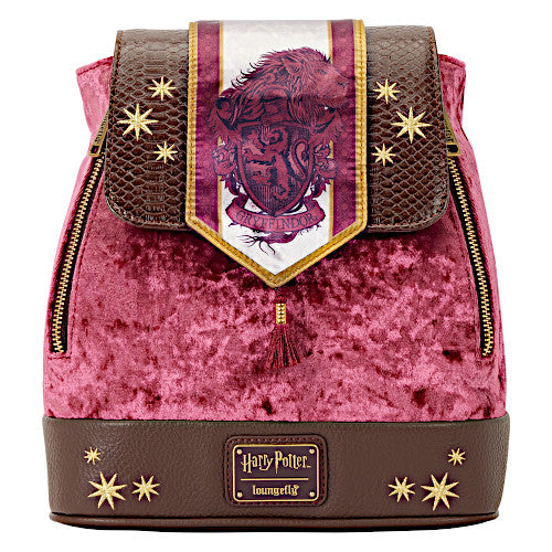 EXCLUSIVE DROP: Loungefly Harry Potter Gryffindor Banner Velvet Mini Backpack - 7/7/25