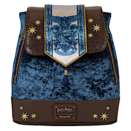 EXCLUSIVE DROP: Loungefly Harry Potter Ravenclaw Banner Velvet Mini Backpack - 7/7/25