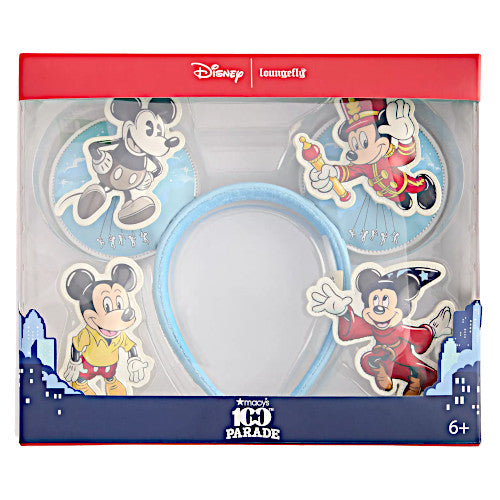 EXCLUSIVE DROP: Loungefly Macy's Thanksgiving Day Parade 2026 Interchangeable Mickey Parade Balloons Through The Years Ears Headband - 8/13/26