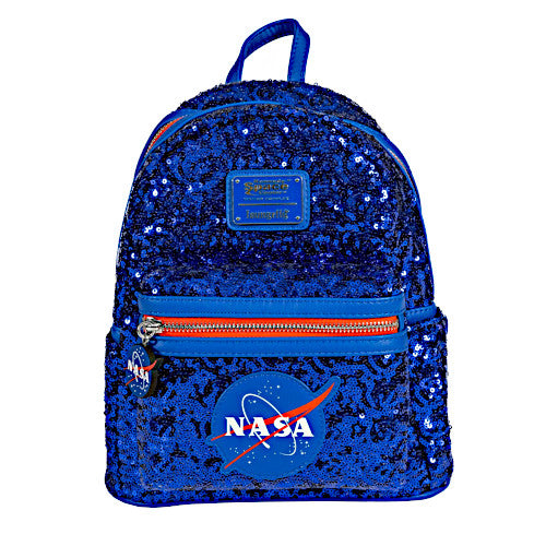 EXCLUSIVE DROP: Loungefly NASA Logo Sequin Mini Backpack