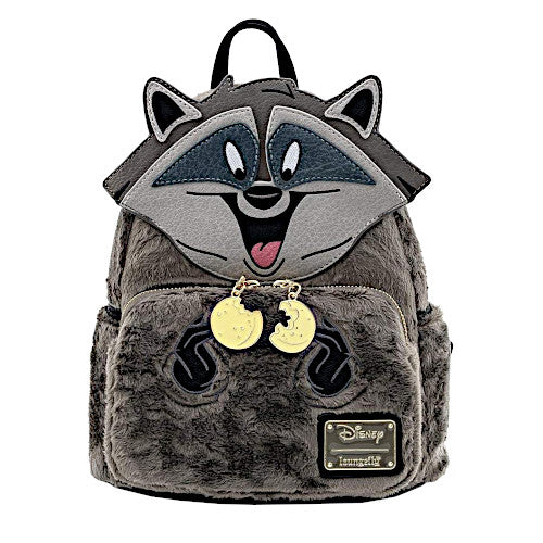 HOT RESTOCK: Loungefly Pocahontas Meeko Fuzzy Plush Cosplay Mini Backpack - 10/22/25