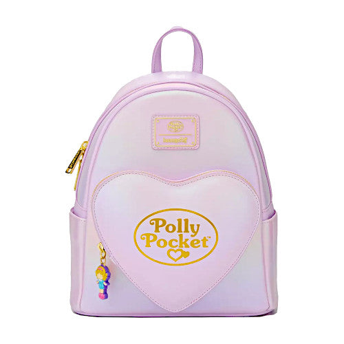 EXCLUSIVE DROP: Loungefly Polly Pocket Iridescent Heart Pocket Mini Backpack - 9/29/25