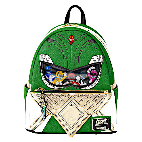 Limited Edition Power Rangers Green Ranger Lenticular Mini Backpack | Officially Licensed | Plastic/Vegan Leather/Silicone