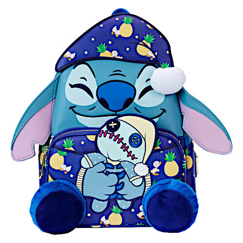 SDCC Limited Edition Bedtime Stitch Glow Mini Backpack | Officially Licensed | Plastic/Vegan Leather