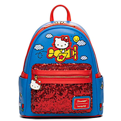 EXCLUSIVE DROP: Loungefly Sanrio Hello Kitty Flight Adventure Sequin Mini Backpack - 10/16/25