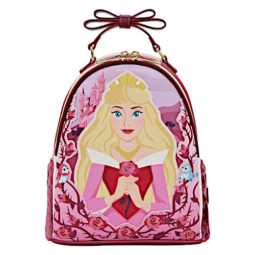 EXCLUSIVE DROP: Loungefly Sleeping Beauty Princess Aurora Roses Mini B ...