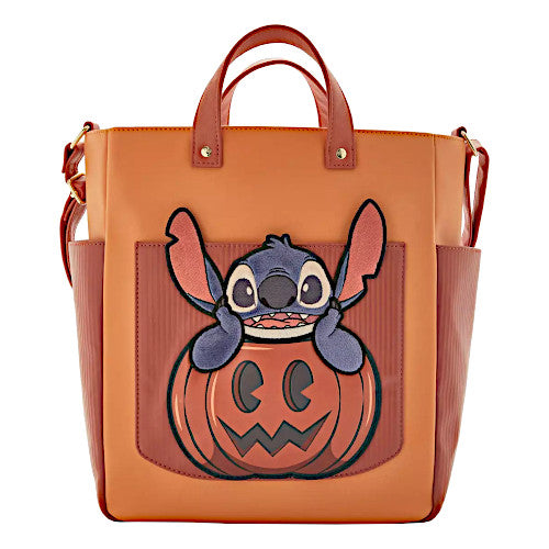 EXCLUSIVE DROP: Loungefly Stitch In Pumpkin Halloween Tote Bag - 7/2/24