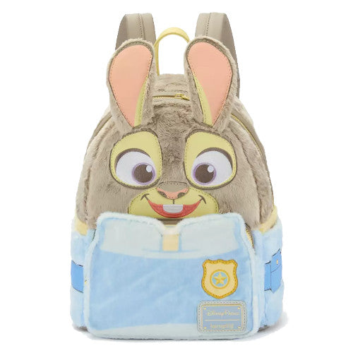 EXCLUSIVE DROP: Loungefly Zootopia 2 Judy Hopps Fuzzy Plush Cosplay Mini Backpack - 10/20/25