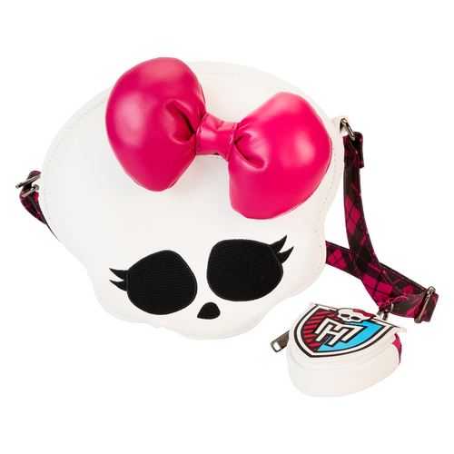 Loungefly Monster High Skullette Figural Crossbody Bag With Coin Bag