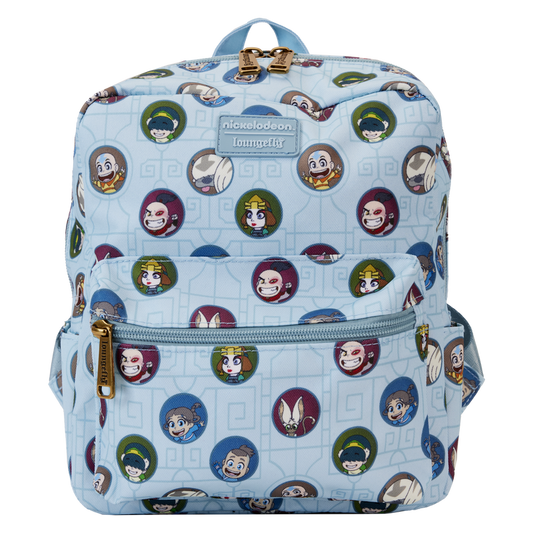 Loungefly Avatar The Last Airbender AOP Nylon Square Mini Backpack