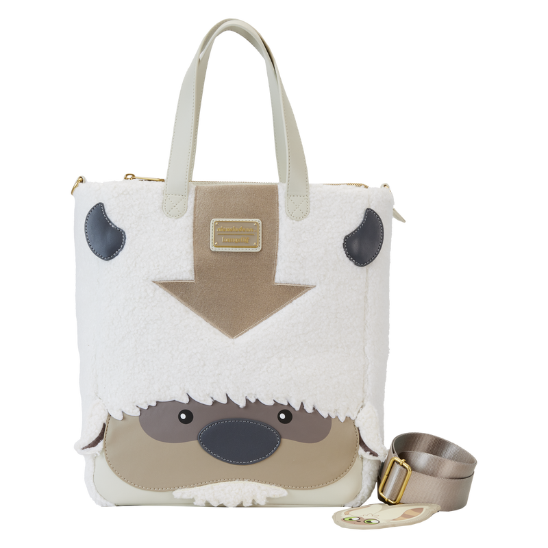 Loungefly Avatar The Last Airbender Appa Cosplay Plush Tote Bag w/Momo Charm