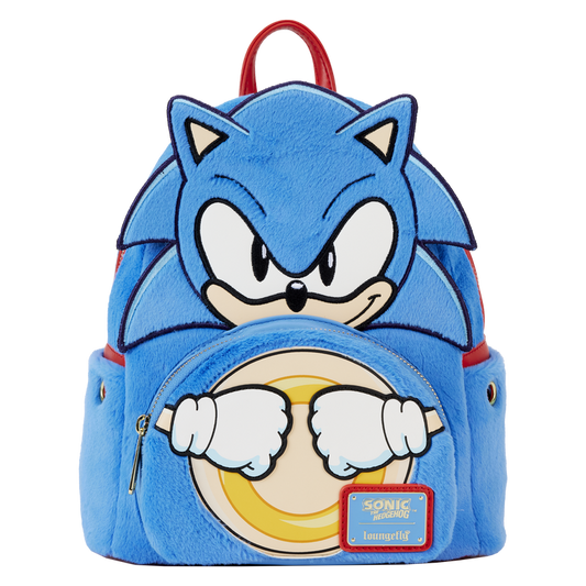 Loungefly Sonic The Hedgehog Classic Cosplay Plush Mini Backpack