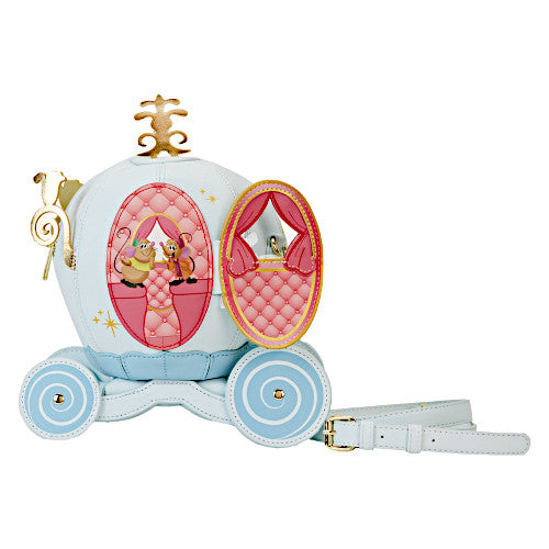 EXCLUSIVE DROP: Stitch Shoppe By Loungefly Cinderella Pumpkin Carriage Figural Crossbody Bag - 1/17/24