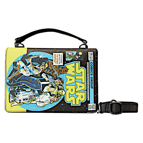 Stitch Shoppe By Loungefly Star Wars Dark Side Vs. Light Side Comic Book Crossbody Bag
