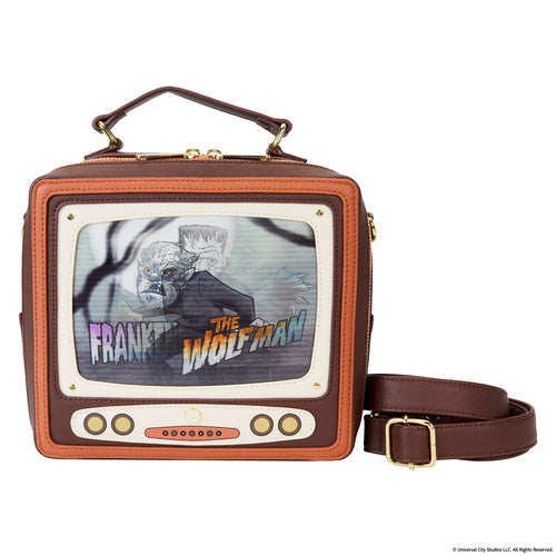 Loungefly Universal Monsters Vintage TV Triple Lenticular Crossbody Bag