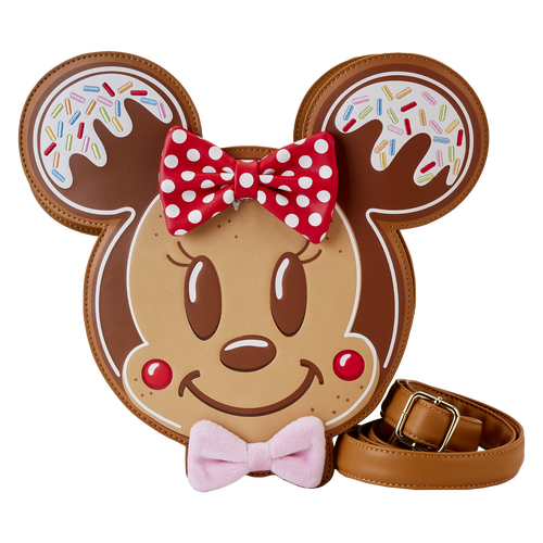 Loungefly Mickey & Minnie Gingerbread Cookie Crossbody Bag