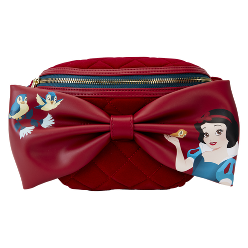 Loungefly Snow White Classic Bow Quilted Velvet Belt Bag