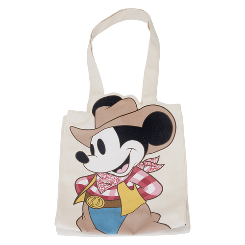 Loungefly Mickey Mouse Western Canvas Tote Bag