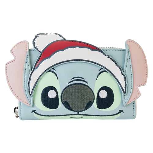 Loungefly Stitch Holiday Glitter Wallet