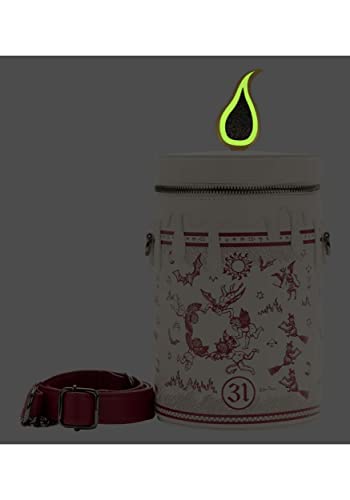 Hocus Pocus Black Flame Glow Candle Crossbody Bag