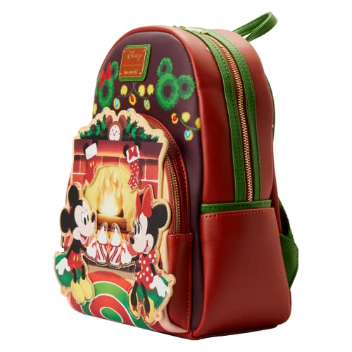 Mickey & Minnie Mouse Loungefly – Hot Cocoa Fire Place Women's Mini Backpack Standard Polyurethane