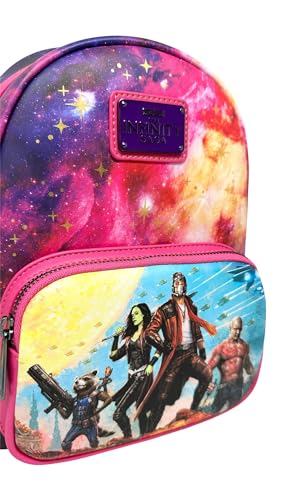 Loungefly Guardians of the Galaxy Marvel Comics Group Shot Womens Double Strap Shoulder Bag Purse