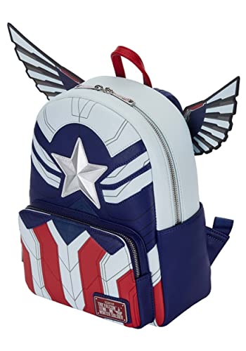 Loungefly Marvel Falcon Captain America Cosplay Womens Double Strap Shoulder Bag Purse
