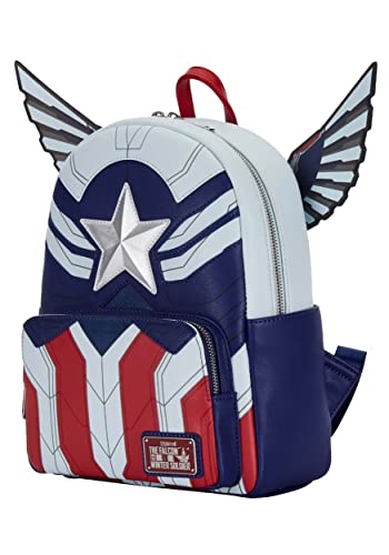 Loungefly Marvel Falcon Captain America Cosplay Womens Double Strap Sh LF Lounge VIP