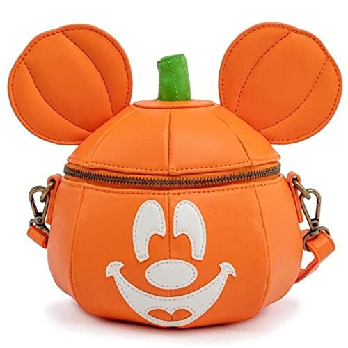 Loungefly Disney Mickey Mouse Mick-O-Lantern Halloween Crossbody Purse bag