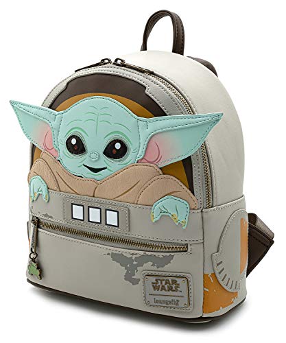 Loungefly Star Wars Baby Yoda The Mandalorian Womens Double Strap Shoulder  Bag Purse